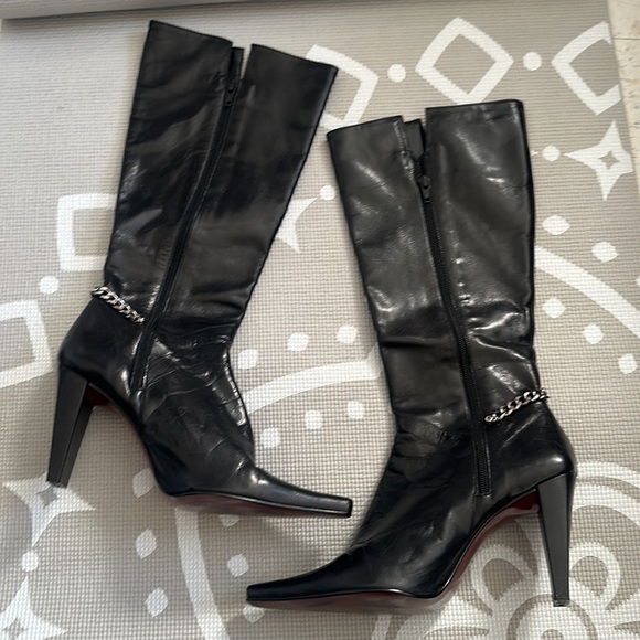 🚫SOLD🚫Nine West Patent Leather Size 9 Boots - Picture 4 of 17
